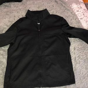 black nike zip up